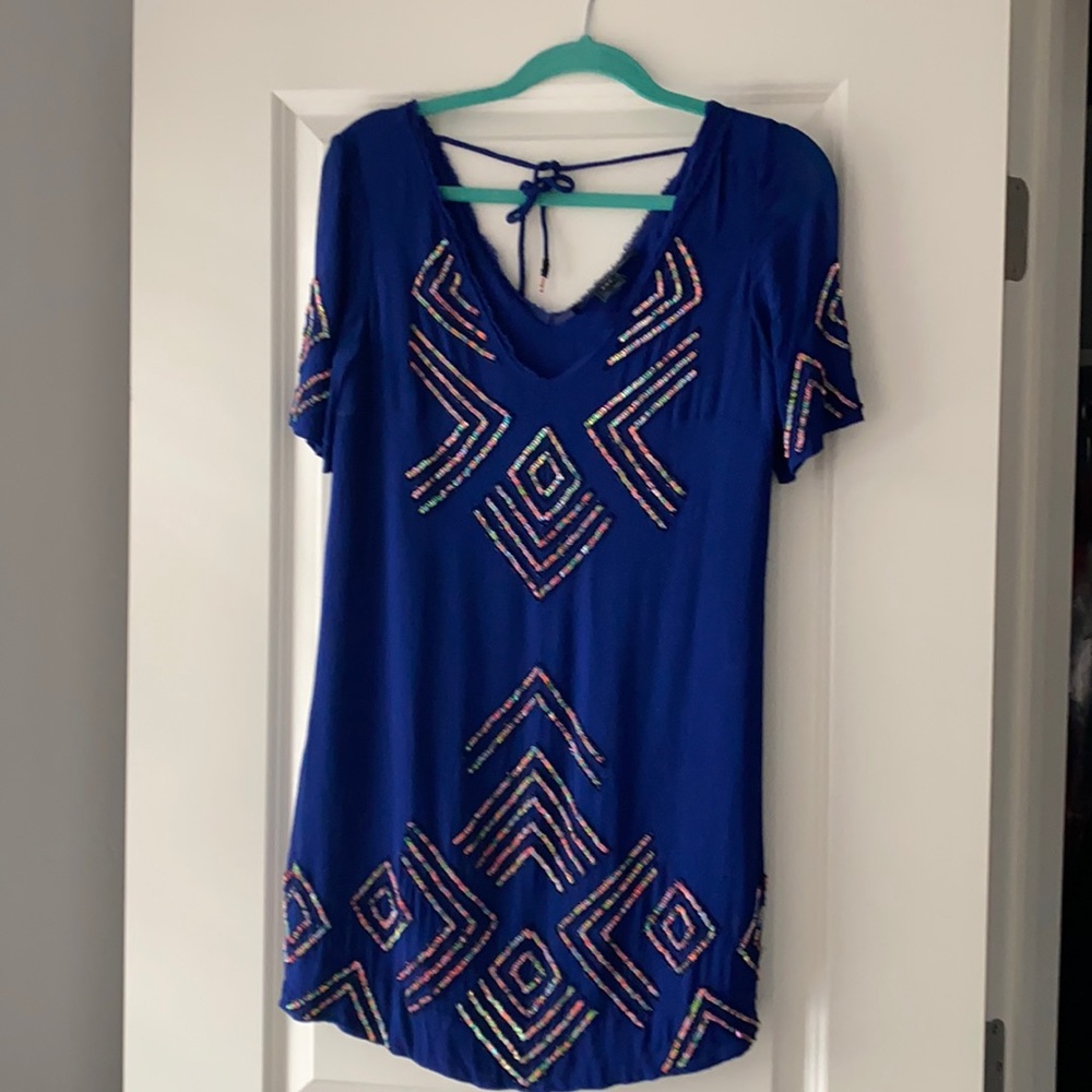 French Connection Beaded Mini Dress